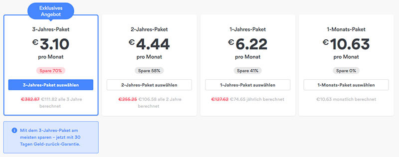 NordVPN preise